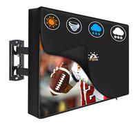 Zettum Funda de TV Plegable para televisores de 40 a 43 Pulgadas - Impermeable y Resistente, Funda Protectora para Pantalla Fabricada en Tela Oxford 600D PU con Cremallera y función abatible