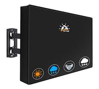 Zettum Funda para TV de 46 - 48 pulgadas, cubierta exterior 600D Oxford, revestimiento de poliuretano, resistente y resistente al agua, protector de pantalla para TV (Negro)