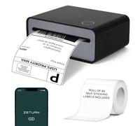 Zeturn Impresora de etiquetas inalámbrica térmica, grado comercial, para envíos y devoluciones, alta velocidad, Bluetooth