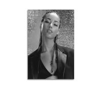 ZEUDFBSA Póster decorativo de Alicia Keys Singer para pared y arte impreso moderno para dormitorio familiar, 60 x 90 cm