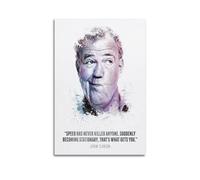 ZEUDFBSA Póster decorativo para pared de Jeremy Clarkson, presentador de televisión, póster de pared e imagen artística moderna para decoración de dormitorio familiar, 12 x 18 pulgadas (30 x 45 cm)