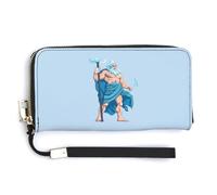 Zeus - Cartera larga de piel para mujer, diseño de mitología griega