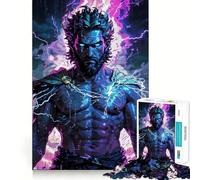 Zeus Desatado︰ Rompecabezas Furia Divina 1000 Piezas Juego de Agilidad Mental Corte Láser Actividad Absorbente para Noches Tranquilas (38x26cm)