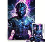 Zeus Desatado︰ Rompecabezas Furia Divina para Adolescentes 1000 Piezas Ejercicio Mental Suave Distracción Corte Exacto (50x75cm)
