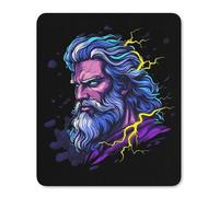Zeus, Dios Griego con Trueno Alfombrilla De Escritorio Agradable Alfombrilla De Ratón Lavable Mousepad para Ordenador Pc Hogar 25X30Cm
