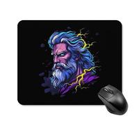 Zeus, Dios Griego del Trueno (Moderno) Alfombrilla De Escritorio Agradable Alfombrilla De Ratón Antideslizante Mousepad para Gaming Ordenador Hogar 25X30Cm