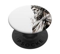 Zeus Dios Griego Sketch Arte de mitología clásica PopSockets PopGrip Adhesivo