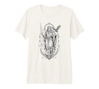 Zeus Dios Griego Trueno Rayo Águila Mitología Obra De Arte Camiseta Premium