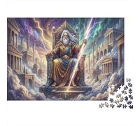 Zeus, el Rey de los Dioses Puzzle 1000 Piezas Adultos Y Niños,Reto,Anti-estrés,Deco Pared,Regalo Ideal,Premium,Cartón,14 Años+,Rompecabezas,Desafío,Relax,Educativo 38x26cm