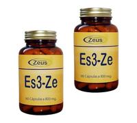 Zeus Es3-Ze - Pack Ahorro 2 x 90 Cápsulas - Con GABA, L-Triptófano, L-Glutamina, Taurina, Pasiflora y Vitaminas B - Suplemento Natural para el Estrés