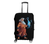 Zeus God of Thunder - Funda protectora para equipaje de viaje, lavable, antiarañazos, diseño de dios griego, Estilo:, S