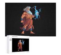 Zeus God of Thunder - Rompecabezas de Dios griego para adultos, actividades familiares, juegos, decoración del hogar, 1000 piezas