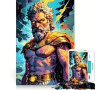 Zeus︰ Golden Thunderbolt Rompecabezas para Adultos de 1000 Piezas Diversión para desarrollar la Memoria Ajuste Estable Sin Piezas Que se muevan Compacto Diversión para el Tiempo de Juego en Familia