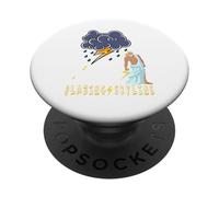 Zeus Greek God Thunder Lightning Bolt Storm Retro Mythology PopSockets PopGrip Adhesivo
