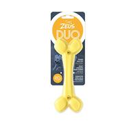 Zeus Juguete para Masticar Perro Duo Hueso, 15 cm, Amarillo, Aroma a Coco