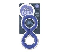 Zeus Juguete para Masticar Perro Duo Tirador 8 Nudos, 20 cm, Morado, Aroma Beicon