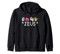 Zeus Nombre de Perro Personalizado Zeus Pet Lover Sudadera con Capucha