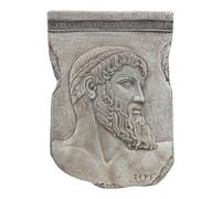 Zeus of Artemision - Escultura de pared de terracota en relieve del rey de los dioses olímpicos