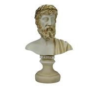 Zeus Padre Rey de Dioses busto cabeza griega romana estatua escultura pátina