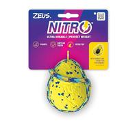 Zeus Pelota con Cuerda Ligera y Resistente con núcleo de Goma para Perros Nitro, 9,2 cm