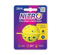 Zeus Pelota Ligera y Resistente con núcleo de Goma para Perros Nitro, S, Diámetro 5,1 cm