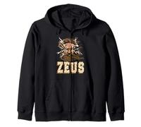 Zeus Relámpago Ira Mito Poder Rey Dios Olímpico Sudadera con Capucha