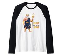 Zeus Rey de los Dioses Souvenir Grecia Atenas Niño Niño Niño Camiseta Manga Raglan