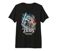 Zeus Rey del Cielo Y Trueno Camiseta Premium