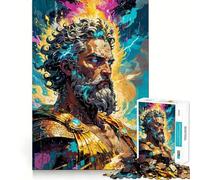 Zeus,Rey del Monte Olimpo,Rompecabezas de 1000 Piezas para Adolescentes Juego de Memoria y concentración Calidad Profesional Ideal para Recortar y Relajarse en Grupo (50x75cm)