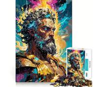 Zeus,Rey del Monte Olimpo,Rompecabezas de 1000 Piezas para Adultos Divertido Juego de Memoria Requiere un Trabajo de Corte Experto Actividad Relajante para Grupos en Interiores (38x26cm)
