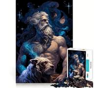 Zeus y su compañero,Rompecabezas de 1000 Piezas para Adultos,Juego de concentración Mental,Manualidades de Corte de Alta precisión,Actividad para Fortalecer los Lazos Familiares (50x75cm)