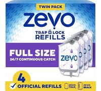 Zevo Repuesto de Trampa para Insectos voladores - para la Trampa para Moscas Zevo MAX y estándar para Interiores - Atrapa Mosquitos, Moscas de casa y Frutas - Fácil de Usar - Eliminación sin desorden