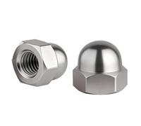 ZEVONDA 20 Piezas Tuercas de Sombrerete M6 - Tuercas Ciegas Hexagonales Tuerca de Cúpula de Acero Inoxidable para Tornillos, Pernos y Varillas Roscadas