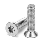 ZEVONDA 50 Piezas Tornillos Avellanados Torx - M3 x 8mm Tornillos de Máquina con Cabeza Plana Totalmente Roscados de Acero Inoxidable A2 V2A para Máquinas, Equipos y Muebles