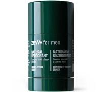 ZEW for Men Desodorante en barra natural para hombre, 30 g, con seta Chaga, leñoso cítrico, sin aluminio, alcohol, siliconas, 97% de ingredientes naturales, vegano