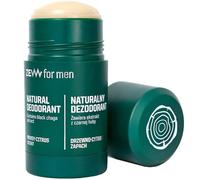 ZEW for Men Desodorante natural en barra con hub negro para hombres 80 g | Desodorante masculino | 97% de ingredientes naturales | Aroma a madera y cítricos | Protección contra el sudor 24 horas