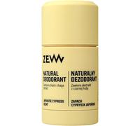 ZEW for Men Desodorante natural en barra para hombre, 80 g, ciprés japonés, bergamota, sin aluminio, alcohol, parabenos, 97% de ingredientes naturales, vegano sensible