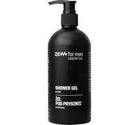 ZEW for Men Gel de ducha natural para hombre, 400 ml, con proteínas vegetales, cabello y cuerpo, cuidado profundo, vegano, sin parabenos SLS, 96% de ingredientes naturales