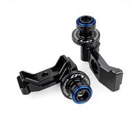 ZEXDDI Ajuste para MT07 MT 07 MT-07 FZ07 2014-2026 Accesorios para motocicletas Bobinas de brazo oscilante CNC Deslizadores Tornillos Soporte de soporte deslizador de eje XSR700 XSR 700 (Azul)