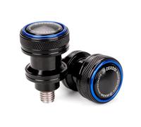 ZEXDDI apto para CF&MOTO 450MT 650MT 700MT 800MT 700CLX 400NK 650NK 250NK 400GT 650TR-G Tornillos de soporte de deslizadores de carretes de brazo oscilante CNC M10 para motocicleta (azul)