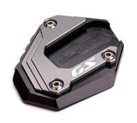 ZEXDDI compatible con B&MW F800GS F900GS F850GS F750GS ADVENTURE Placa de soporte de motocicleta CNC Almohadilla de extensión de soporte lateral F850 GS Adventure F 750 850 GSA F 900 GS ADV (gris)