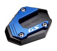ZEXDDI compatible con B&MW F800GS F900GS F850GS F750GS ADVENTURE Placa de soporte de motocicleta CNC Almohadilla de extensión de soporte lateral F850 GS Adventure F 750 850 GSA F 900 GS ADV (azul)