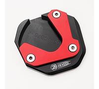 ZEXDDI Motocicleta CNC Ajuste para Hon-da X-ADV XADV 750 NC750X NC750 X HORNET CB750 TRANSALP XL750 Almohadilla de extensión de Soporte Lateral Placa ampliadora de pie (Rojo)