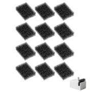 ZEXIJOW 12 pcs filtros de espuma para fuente de agua para mascotas, filtros de repuesto, filtro de agua para gatos y perros, filtro de espuma con carbón activo, filtro bomba fuente gato