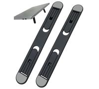ZEXIJOW 2 Elevadores negro De Teclado Portátil con Silicona Antideslizante,Autoadhesivos para Mini Laptop,Soporte Invisible para Teclado De Computadora para Escritorio,Patas Plegables para Laptop