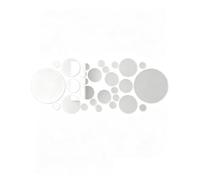 ZEXIJOW 32 Piezas Espejos Redondos Autoadhesivos para Pared Espejos Decorativos Acrílicos Pegatinas de Espejo para Sala Dormitorio Decoración Pared Espejos Pequeños Decorativos Manualidades