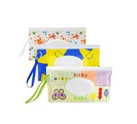 ZEXIJOW 3PCS Bolsa reutilizable para toallitas húmedas de bebé,Dispensador portátil impermeable y resistente al polvo,Ideal para viajes,Camping,Senderismo y uso al aire libre