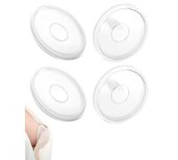 ZEXIJOW Conchas de Lactancia Reutilizable 4PCS, Recolector de Leche Materna para Recoger Pérdidas, Protección para Pezones Sensibles, Pezonera de Lactancia Suave y Cómoda