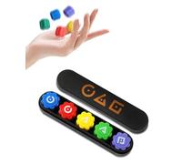 ZEXIJOW Juego Tradicional Coreano Gonggi 5 Piezas con Bolsa y Base - Inspirado en El Juego del Calamar para Niños y Adultos - Entrenamiento de Coordinación Ocular,Concentración y Estrategia