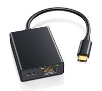 ZEXMTE Adaptador USB C a Ethernet para Fire TV Stick, adaptador de red Ethernet USB C a RJ45, compatible con Chromecast Google TV, Roku Streaming Stick+, laptop, tablet, cinta adhesiva incluida